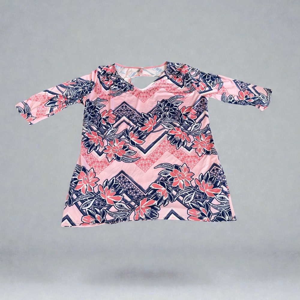 Women’s Floral Tunic Blouse (XL)